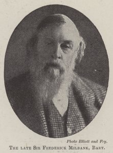 El difunto Sir Frederick Milbank, Baronet de English Photographer
