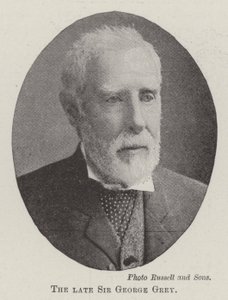 El difunto Sir George Grey de English Photographer