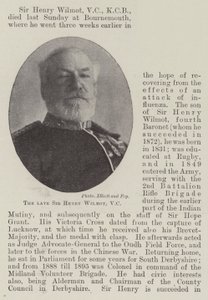 El difunto Sir Henry Wilmot, VC de English Photographer