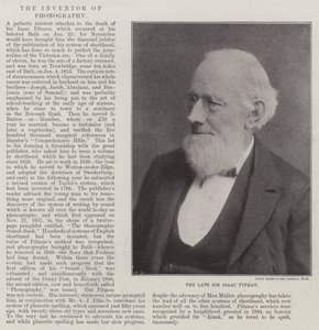 El difunto Sir Isaac Pitman de English Photographer