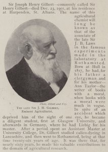 El Difunto Sir J H Gilbert, Eminente Agricultor