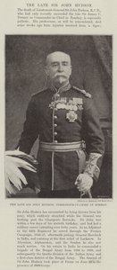 El difunto Sir John Hudson, comandante en jefe en Bombay de English Photographer