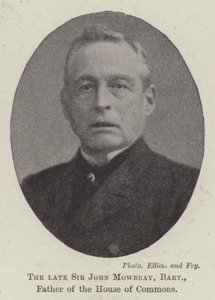 El difunto Sir John Mowbray, Baronet, Padre de la Cámara de los Comunes de English Photographer