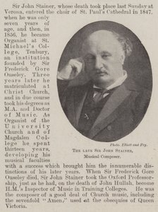 El difunto Sir John Stainer, Compositor Musical de English Photographer