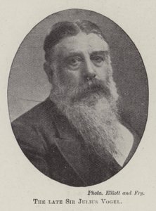 El fallecido Sir Julius Vogel de English Photographer