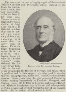 El difunto Sir Rutherford Alcock de English Photographer