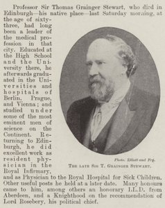 El difunto Sir T Grainger Stewart de English Photographer
