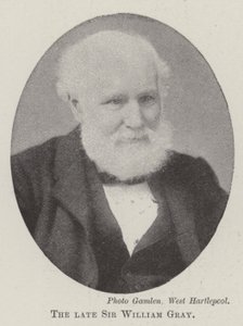 El difunto Sir William Gray de English Photographer