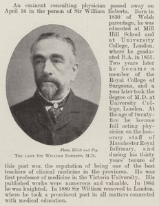 El difunto Sir William Roberts, MD