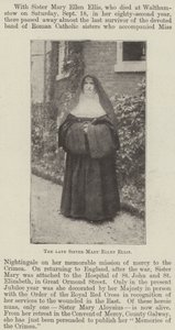La difunta Hermana Mary Ellen Ellis de English Photographer