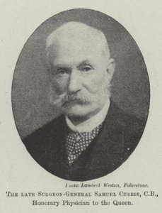 El difunto Cirujano General Samuel Currie, CB, Médico Honorario de la Reina