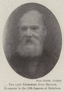 El difunto Trompetero John Browne, Trompetero de los 17º Lanceros en Balaclava de English Photographer