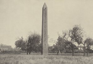 El obelisco de Heliópolis donde Moisés fue educado de English Photographer