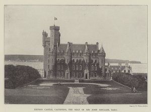 Castillo de Thurso, Caithness, la residencia de Sir John Sinclair, baronet de English Photographer