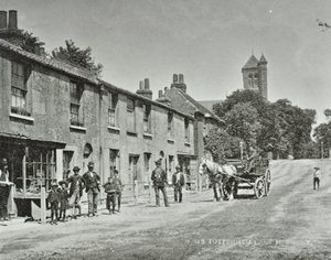 Tottenham Lane, Hornsey: fachadas frontales, 1893 de English Photographer
