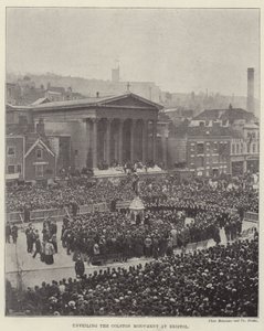 Inauguración del Monumento a Colston en Bristol de English Photographer