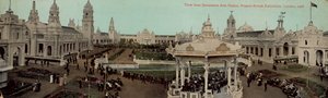 Vista desde el Palacio de Artes Decorativas, Exposición Franco-Británica, Londres, 1908