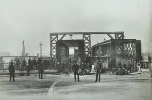 Vista del Woolwich Ferry, 1889 de English Photographer