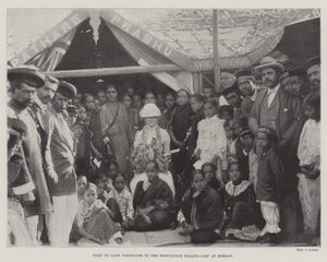 Visita de Lady Northcote al Campamento de Salud Portugués en Bombay de English Photographer