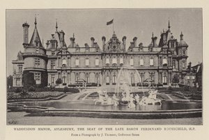 Waddesdon Manor, Aylesbury, la Residencia del Difunto Barón Ferdinand Rothschild, MP
