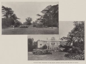 Parque Walpole, comprado por el Consejo del Distrito de Ealing para la ciudad de Ealing de English Photographer