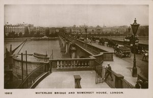 Puente de Waterloo y Somerset House, Londres de English Photographer