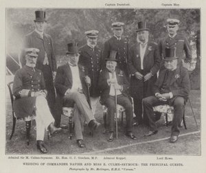 Boda del Comandante Napier y la Srta. E Culme-Seymour, los Invitados Principales de English Photographer