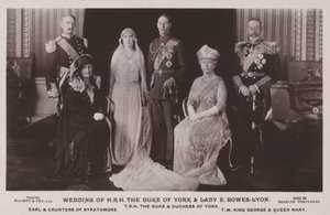 Boda de S.A.R. el Duque de York y Lady E. Bowes-Lyon