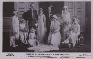 Boda de la Princesa Maud y Lord Carnegie (foto en b/n)