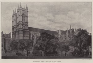 Abadía de Westminster, desde el jardín del decano de English Photographer