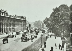 Whitehall, Westminster: vista norte, 1890 de English Photographer
