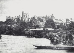 Castillo de Windsor desde el Támesis de English Photographer