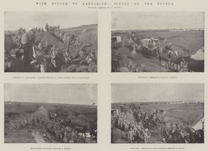 Con Buller a Ladysmith, escenas en el Tugela de English Photographer