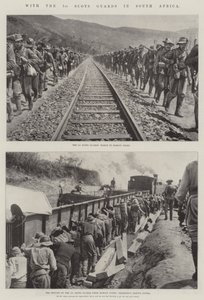 Con los 1ros Guardias Escoceses en Sudáfrica