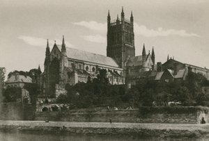 Catedral de Worcester, desde el Suroeste de English Photographer