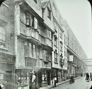 Wych Street, Westminster: vista oeste, 1890 de English Photographer