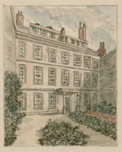 10 Nevills Court, Fetter Lane, Holborn, de un boceto en 1890 de English School