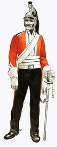 3er Regimiento de Dragones 1812 Soldado de English School