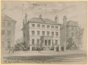 420 Camden Road, Holloway, última residencia de Samuel Phelps, el actor de English School
