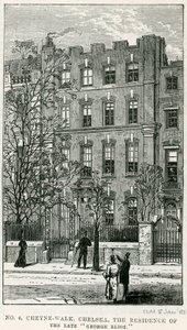 4 Cheyne Walk, Chelsea, la residencia del difunto George Eliot de English School