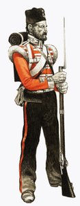 89º. Soldado de Infantería 1854 Granadero de English School