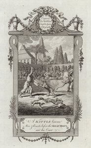 Una batalla entre hombres y bestias de English School