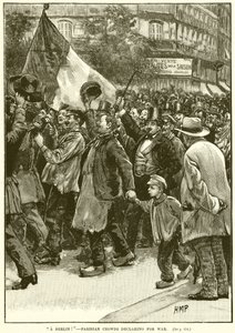 ¡A Berlín!—Multitudes parisinas declarando la guerra de English School