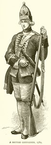 Un Granadero Británico, 1782 de English School