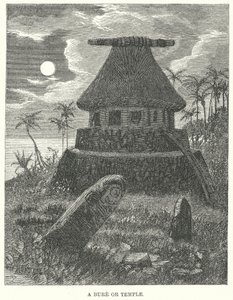 Un Bure o Templo (grabado) de English School