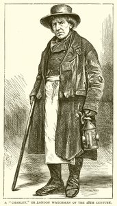 Un Charley, o vigilante de Londres del siglo XVIII de English School