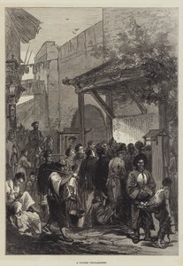 Una Proclamación China (grabado) de English School