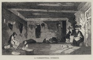 Un Interior de Clerkenwell (grabado) de English School