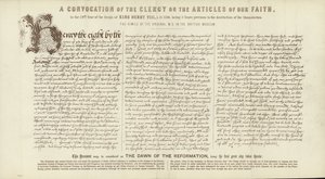 Una convocatoria del clero sobre los artículos de nuestra fe de English School