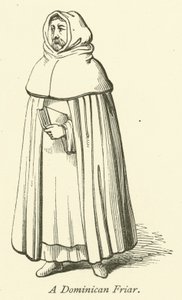 Un fraile dominico (grabado)